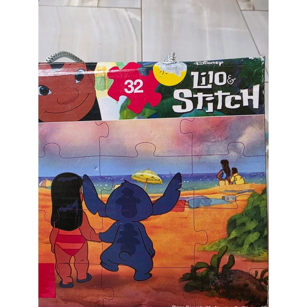 Disney Lilo & Stitch Puzzle Yahtzee To Go Mindfulness Dice Wooden‎ Puzzle Lot
